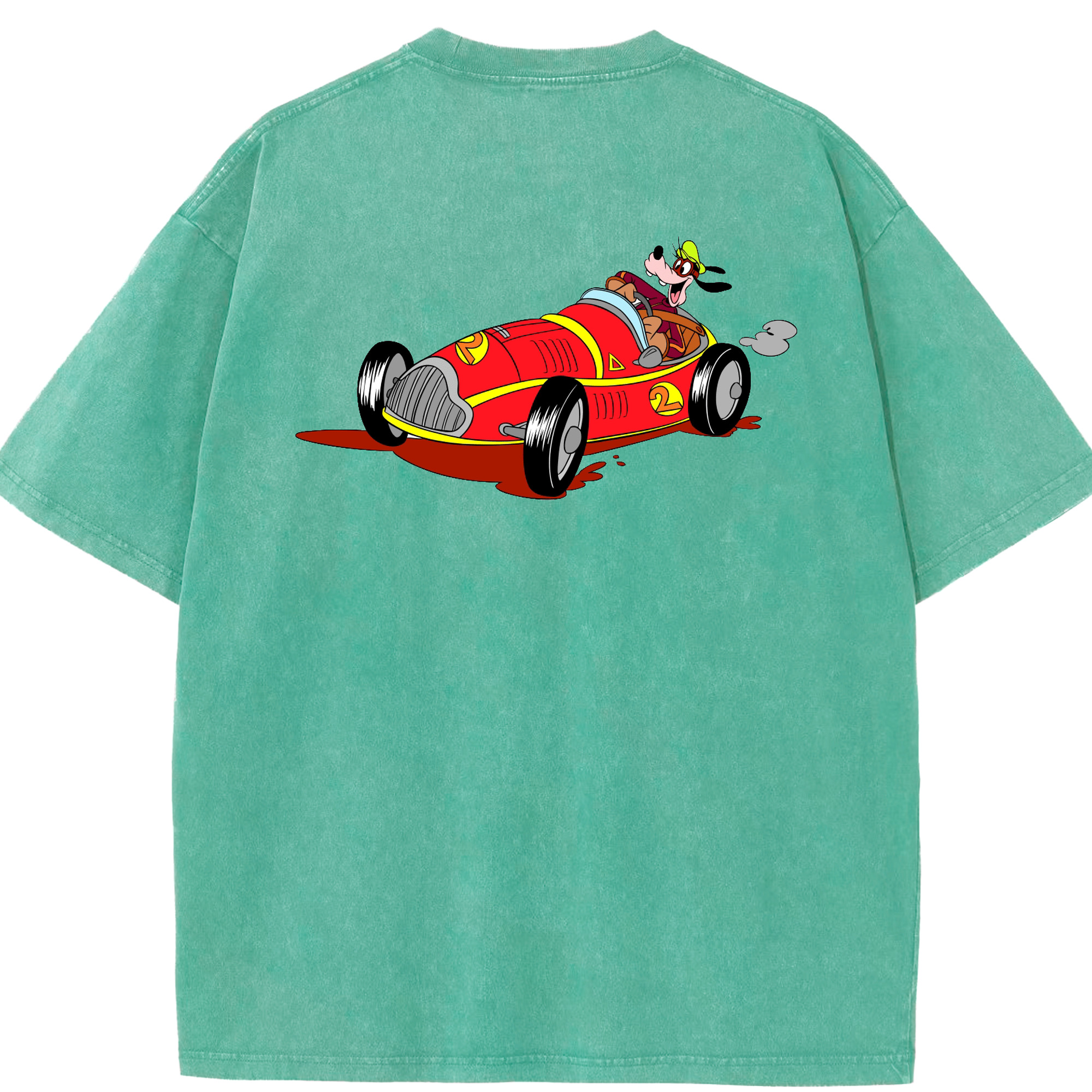 （画像用） ミッキーマウス Mickey Mouse 綿100% ヴィンテージ風 半袖Tシャツ（背面プリント）